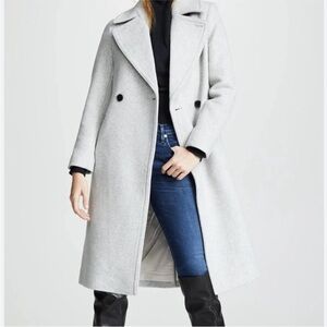 Club Monaco Heather Gray Wool Daylina Coat NWOT